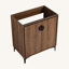 Meuble-lavabo autoportant 30 po, 2 portes, armoire de salle de bain avec cadre en bois d'ingénierie (armoire seulement)