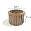 Jardinière ronde Strata pour jardin dans le jardin - Brun-1926212930