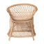 Fauteuil bohémien en rotin naturel tressé