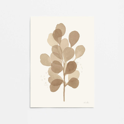 «Tan Leaf Impressions I Print»