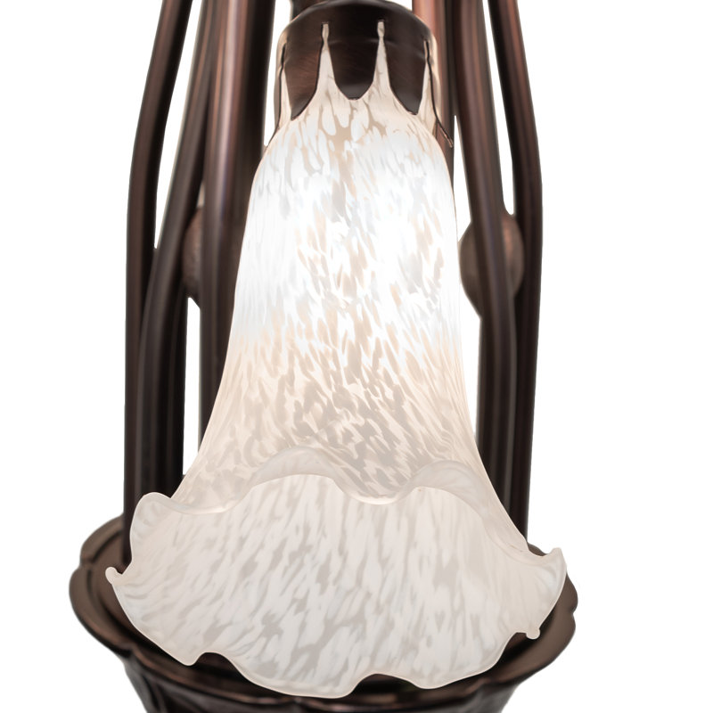 Tiffany 12 - Light Chandelier, White