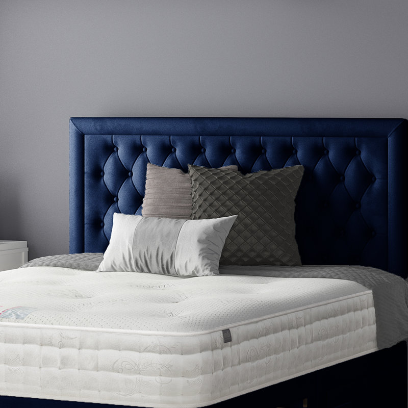 Scarborough Upholstered Headboard, Double (4'6), Royal Blue