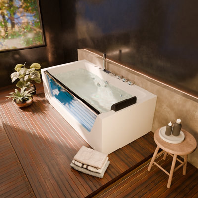 Baignoire tourbillon en acrylique 59,4 po Serelis