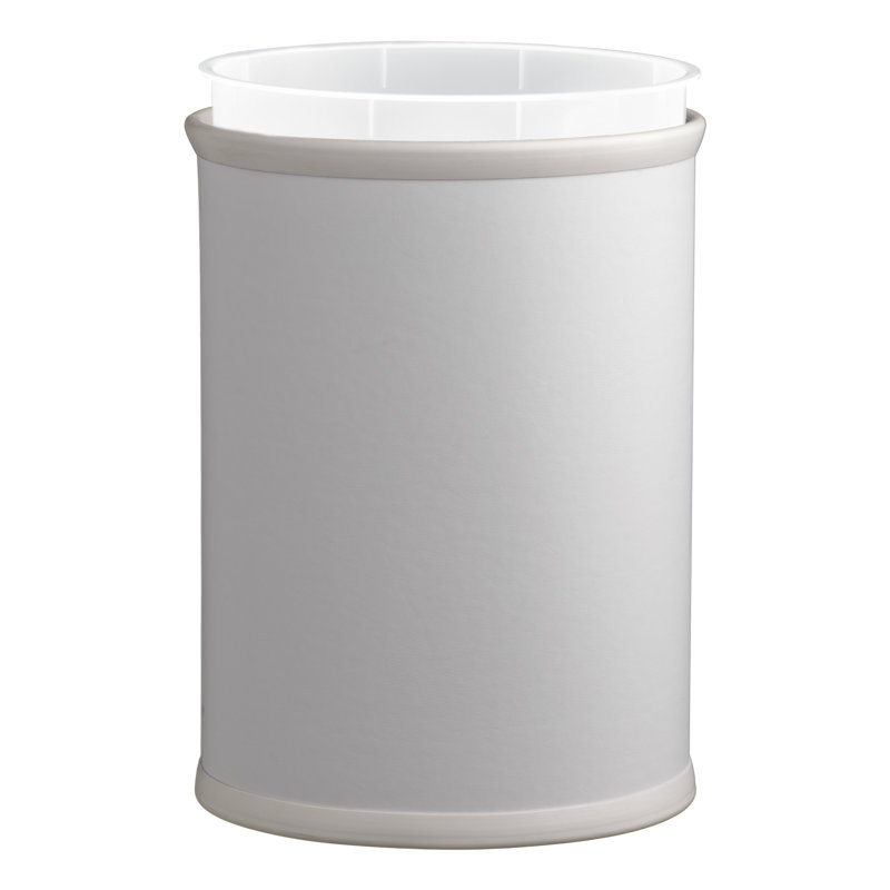 Corbeille pour déchets Kish, Blanc