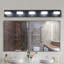  Éclairage pour meuble-lavabo à DEL 5 lumières à intensité variable, barre de salle de bain noire pour salle de bain, miroir de meuble-lavabo et salon-107041924-107041925