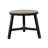 Approx. 23 Inches Round Side Table Distressed Black