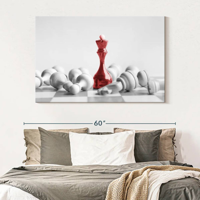 " Chess Red Queen Canvas Print ", 34" H x 51" W x 1.25" D