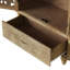 Vaisselier vintage avec portes sculptées - 3 tablettes fixes + tiroir
