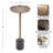 Beth Modern Round Marble Drink Table
