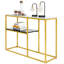 Dollard 105 cm W Faux Marble Top Console Table