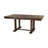 Transitional 6pc Dining Set Table with Self-Storing Leaf Bench Upholstered 4x Side Chairs