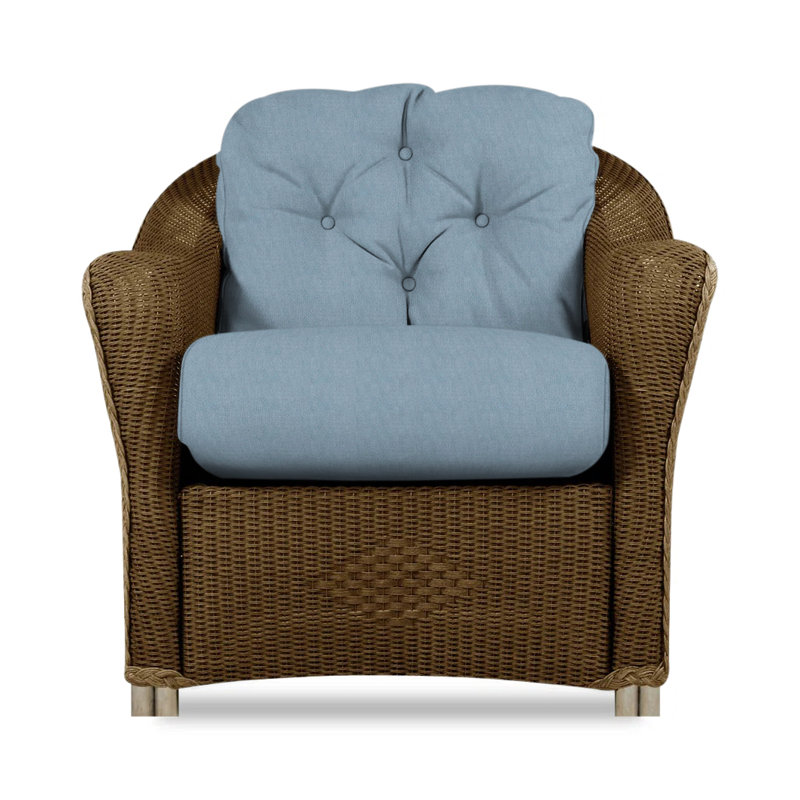 Reflections Outdoor Lounge Chair, Bark, Rollo Linen