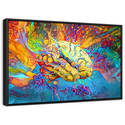 Abstract Brain Canvas Print