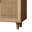 Armoire de rangement élégante et fonctionnelle en rotin à 4 portes, pour la chambre à coucher, le salon, le bureau, facile à assembler-1760045313