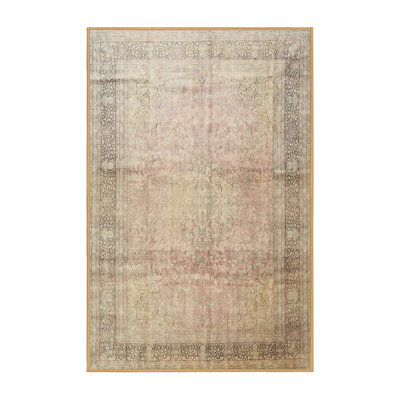Tapis oriental gris et beige