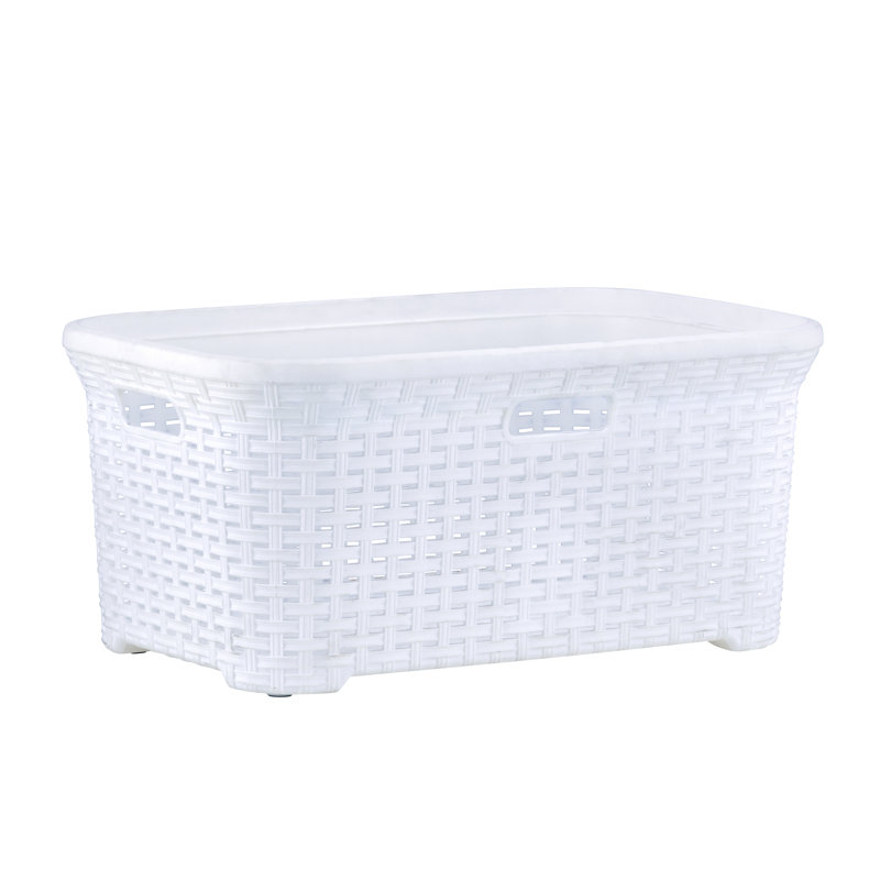 Panier à linge Bushel, Blanc, H 16 po x l 24 po x P 10,5 po