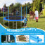 Trampoline de qualité supérieure avec filet de sécurité et panier de basketball pour enfants