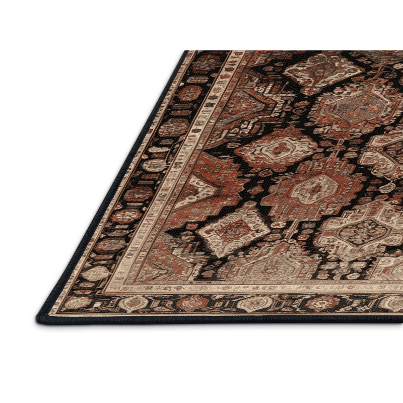 Tapis brun lavable à la machine, Tapis de couloir 2 pi x 4 pi