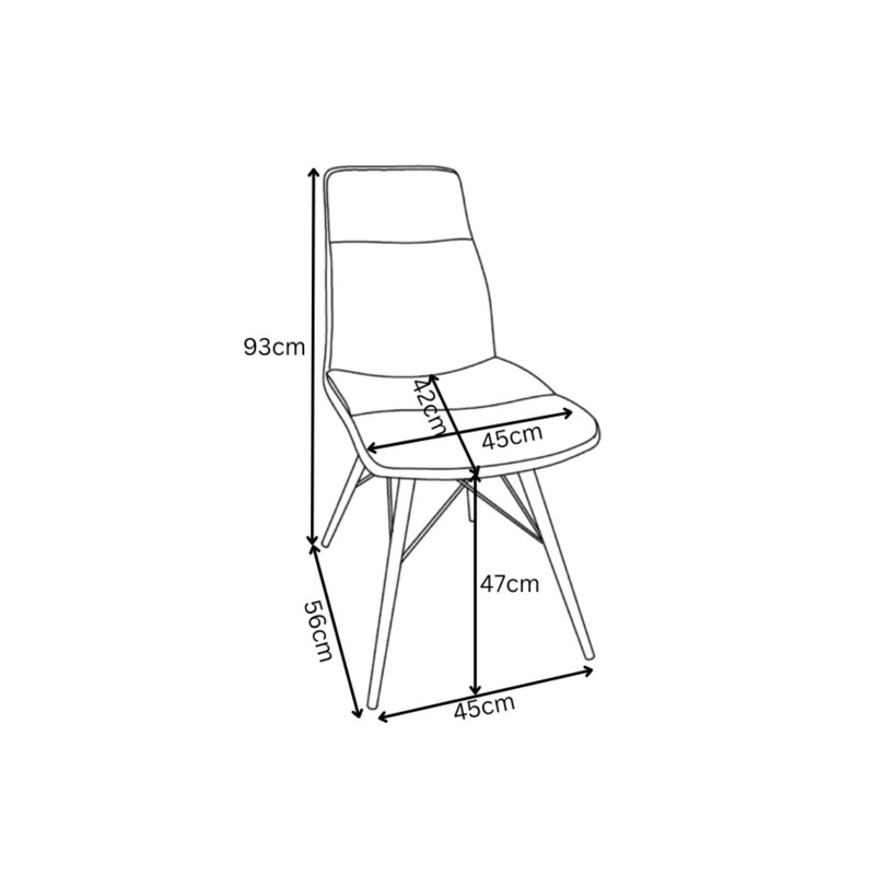 Crimora 47cm H Upholstered Side Chair, Beige