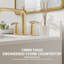 Meuble-lavabo moderne en bois massif cannelé 2-en-1 Alburtis 24 po, mural ou autoportant, avec lavabo encastré-877659999
