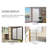 Window Film Non-Adhesive Frosting Privacy Film For Glass Windows Self Static-Cling Decorative Window Cling For Home Office UV Protection Cross Pattern-154672221