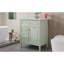 Meuble-lavabo de 30 po avec lavabo, structure en bois massif, planches, un tiroir rabattable, tablette réglable, céramique facile à entretenir, compartiments de rangement spacieux, surface propre, plan d'organisation intelligent-131092061