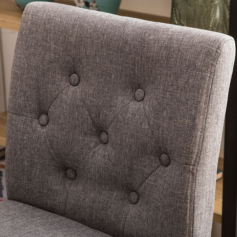 Kahori Upholstered Counter Stool, Bar Stool (30" Seat Height), Gray, 4