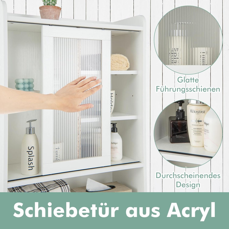 Aneya Bathroom Shelves, White