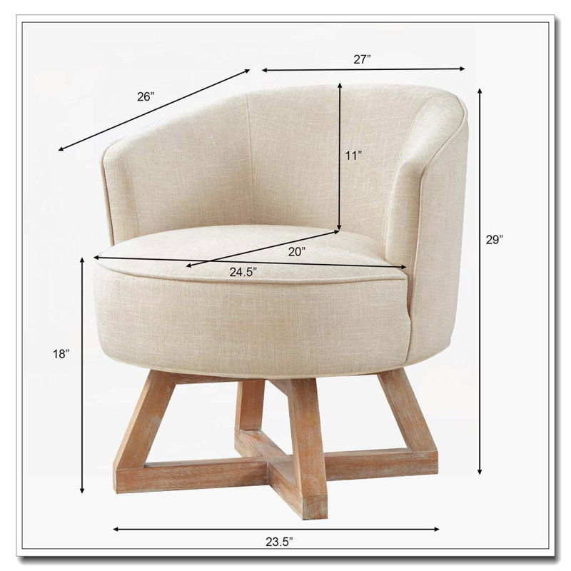 Chaise pivotante avec base en forme de croix, Gris foncé