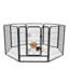 Clôture pliable portative pour chenil pour animaux