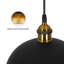 Ensemble de 3 luminaires suspendus noir mat / laiton Konnah-6702824