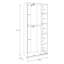 Tenae Modern hinged door wardrobe, 2-doors, space-saving, engineered wood, white-1033585735