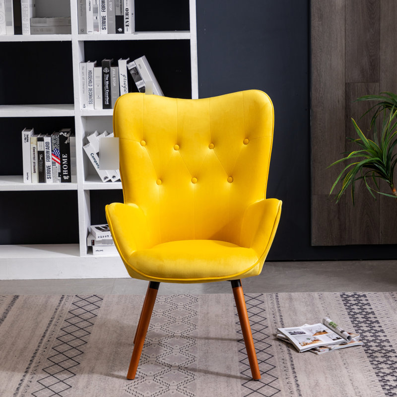 Chaise en velours soyeux Inniss