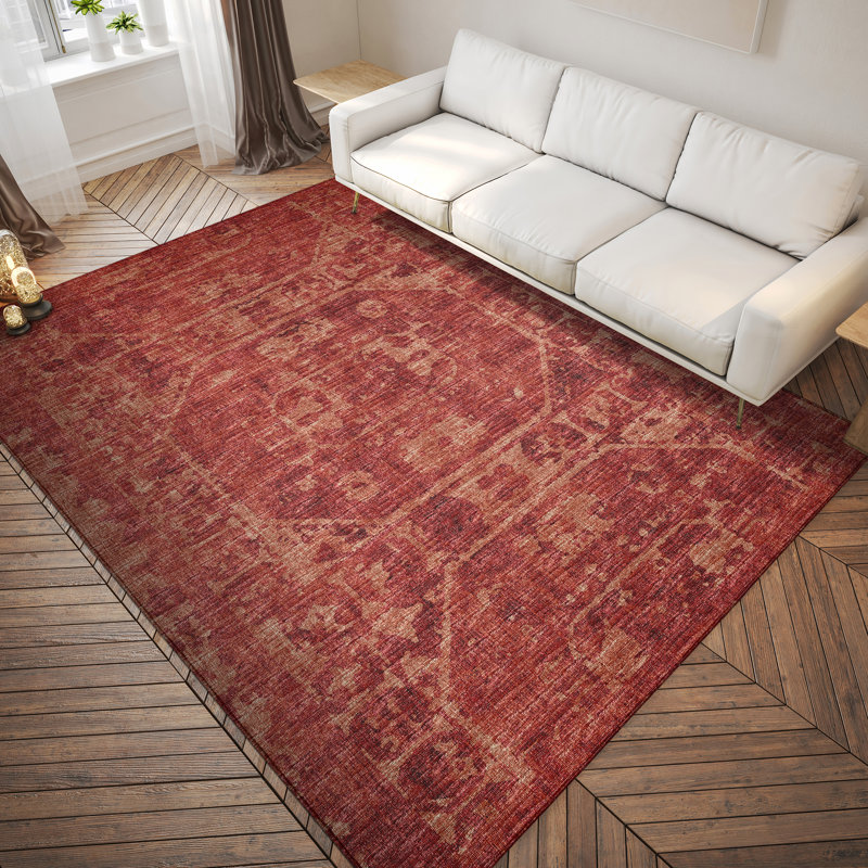 Tapis d'intérieur / extérieur en polyester tissé à la machine Fenwick, Rectangle 10 pi x 14 pi
