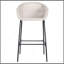 Tabouret de bar d'extérieur en métal et osier gris clair Ladd, ensemble de 2-132873353