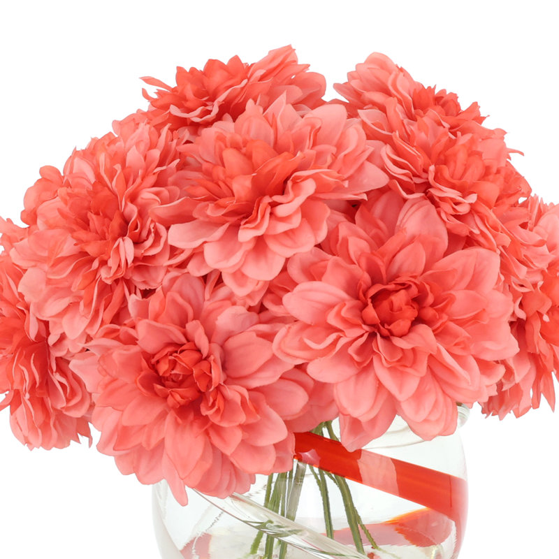 Dahlia Arranged in a Glass Vase