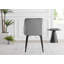 Industrial Design White & Grey Marble Effect Melamine Dining Table Set with 4 Velvet Dining Chairs-87463352