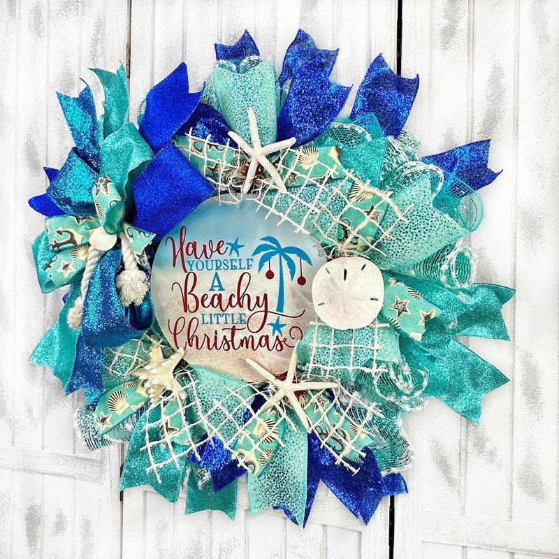Couronne de Noël en maille 18 po Deco