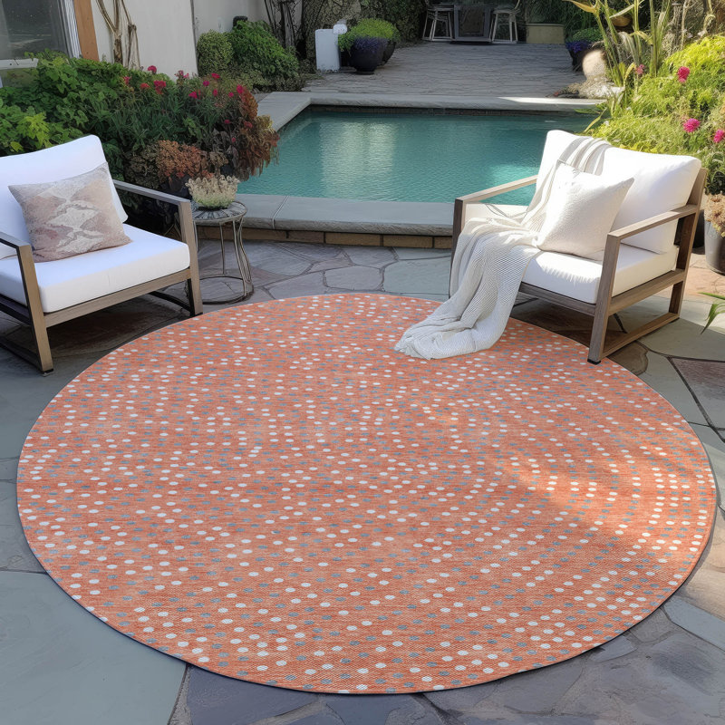 Tapis lavable intérieur / extérieur Mirelia , 8 pi x 8 pi