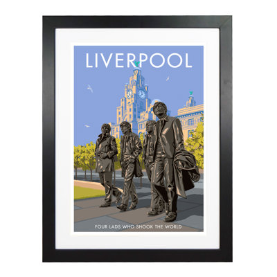 Liverpool Four Lads That Shook The World by Stephen Millership - Print
