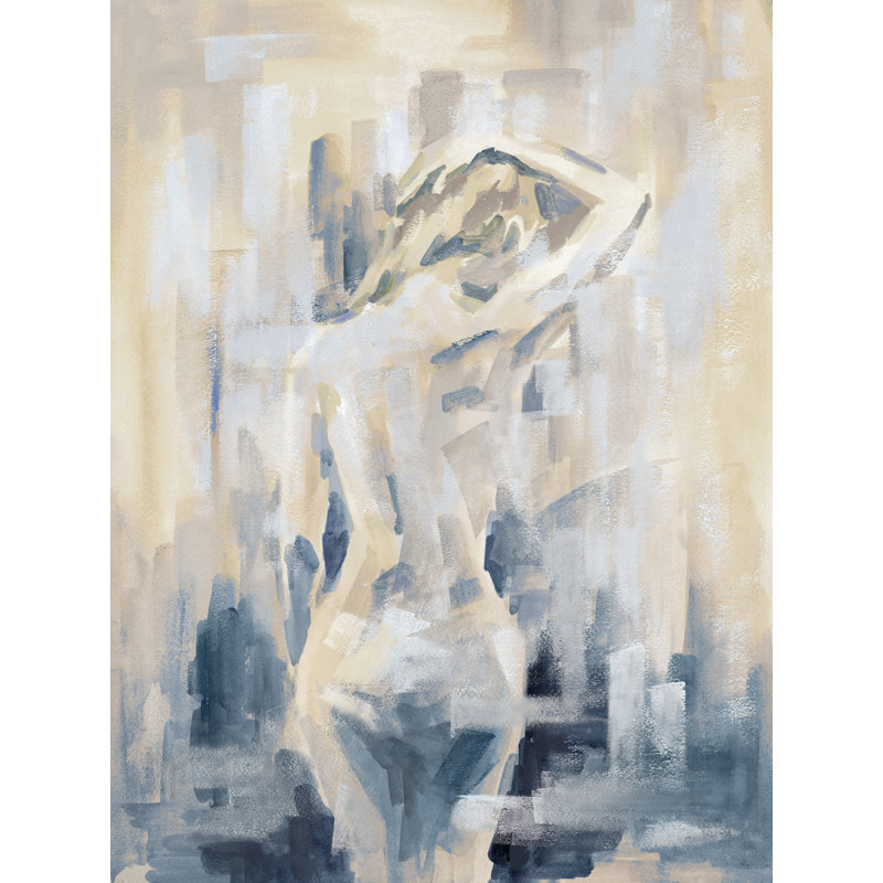 Delicate Afternoon I Print by Janice Sadler, Brush Gel, 40" x 30" W