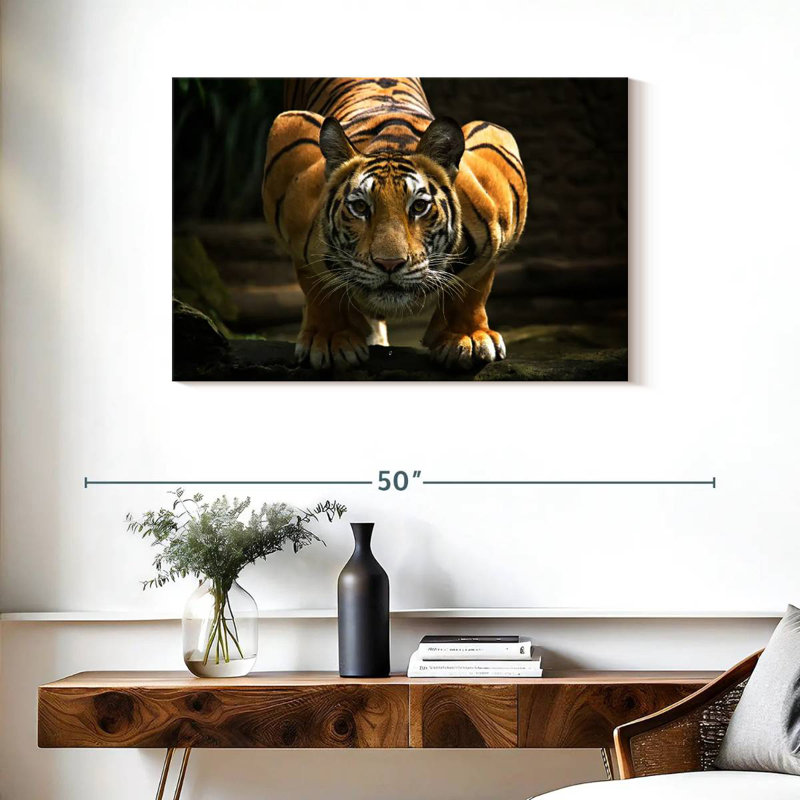 Brampt Fearless Tiger, 24" H x 36" W