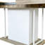 Table de salle à manger extensible de 160 à 200 cm, conception en bois vieilli, 6 à 10 invités, chêne blanc, table de style, capacité de siège, structure de support