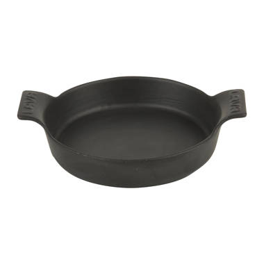Lava Cast Iron Lava Enameled Cast Iron Skillet 10 inch-3 Section Skillet and Grill Pan LV Re TV 2630 3B R
