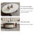 Microcrystalline stone telescopic coffee table