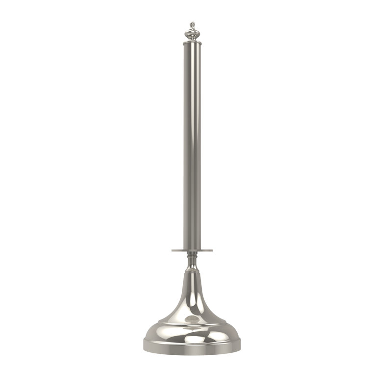 Porte-essuie-tout autoportant traditionnel Gober, Nickel poli