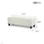 Banc de rangement avec repose-pieds Boucle-2654220