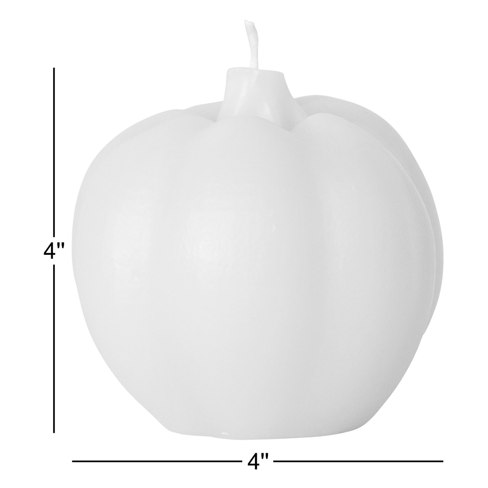 Unscented Pumpkin Novelty Candle, Cream