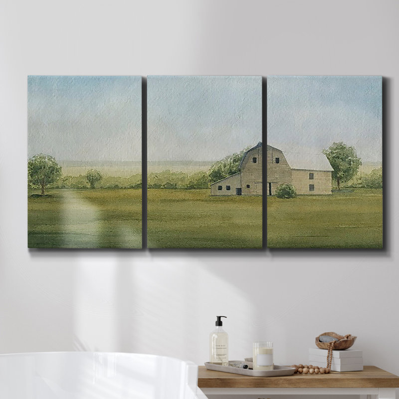 " Monet " 3 - Pieces, 36" H x 72" W x 2" D