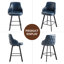 Tabouret de comptoir pivotant à dossier haut-1062960130-1062960131-1062417567